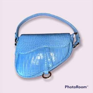 Shein Blue leather purse